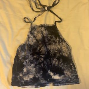 Tie-dye halter top